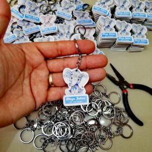 Llaveros Baby Shower Elefantes 