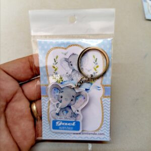 Llaveros Baby Shower Elefantes 