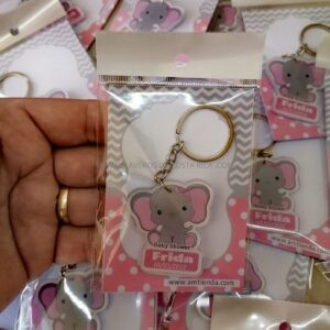 Llaveros Baby Shower Elefantes 
