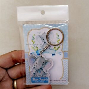 Llaveros Baby Shower Elefantes 