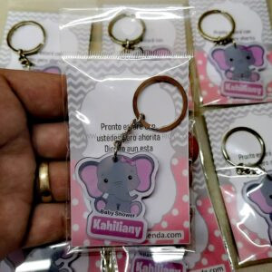 Llaveros Baby Shower Elefantes 