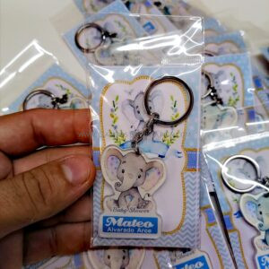 Llaveros Baby Shower Elefantes 