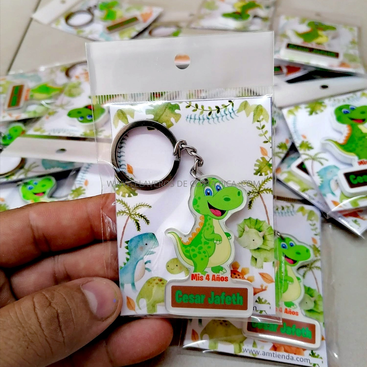 Llaveros Baby Shower Dinosaurio Costa Rica