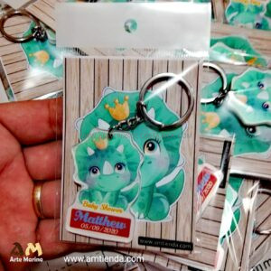 Llaveros Baby Shower Dinosaurio Costa Rica