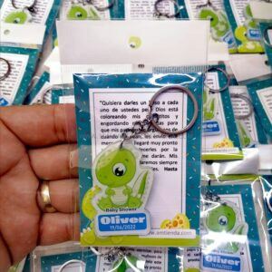 Llaveros Baby Shower Dinosaurio Costa Rica