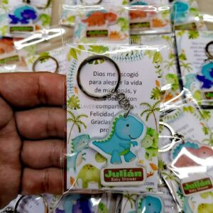 Llaveros Baby Shower Dinosaurio Costa Rica